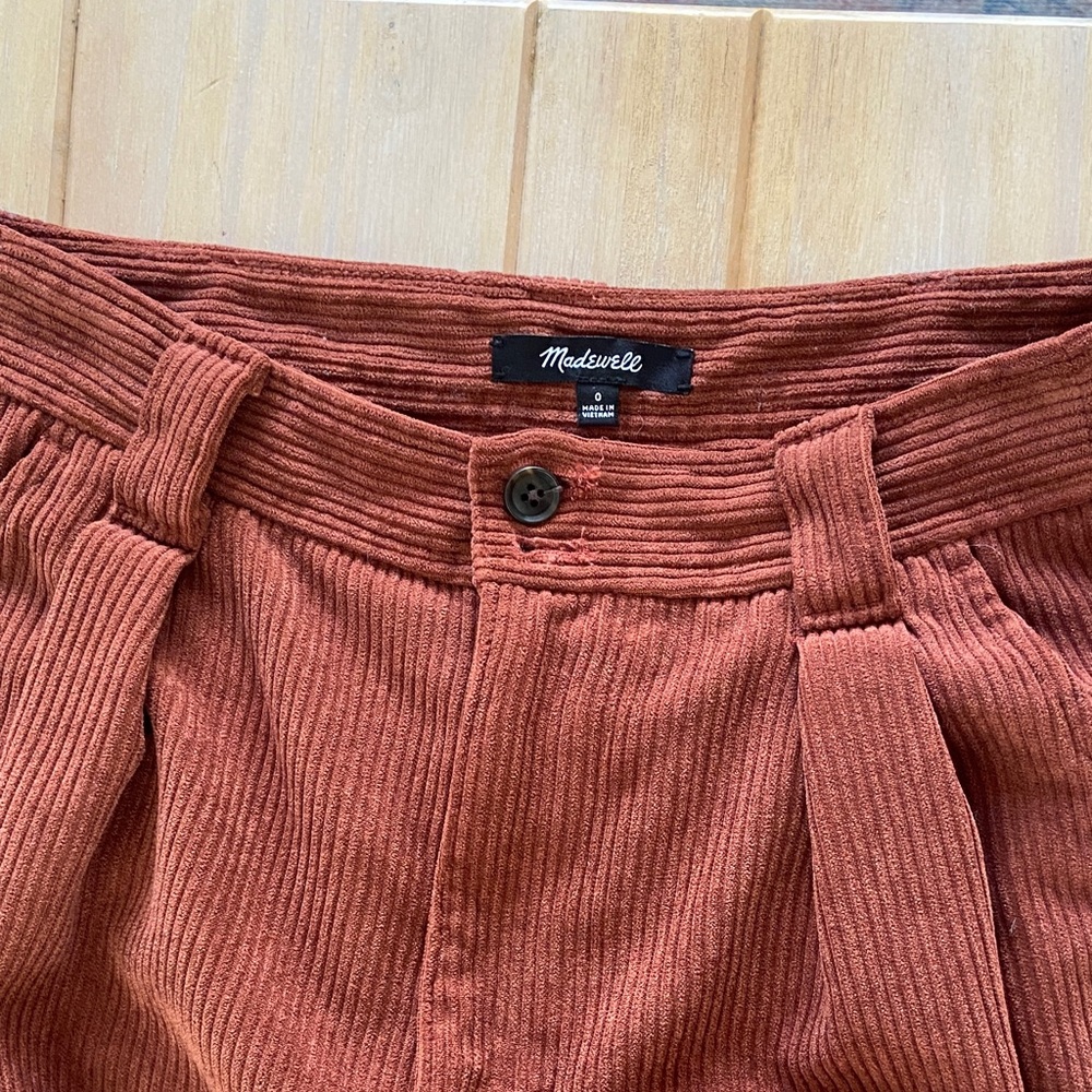 Madewell Corduroy High-Rise Tapered Pants | Sz 0